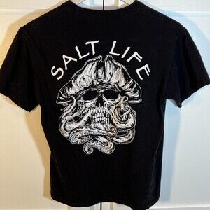 Salt Life Men's Black and White T-shirt